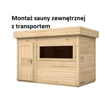 Montaż sauny ogrodowej z...